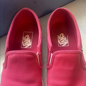 Vans Pink Slip-On Sneakers with Elastic Panels